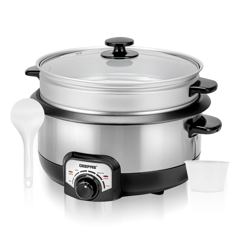 Geepas 7-in-1 Muticooker, 3L Rice Cooker, Steamer