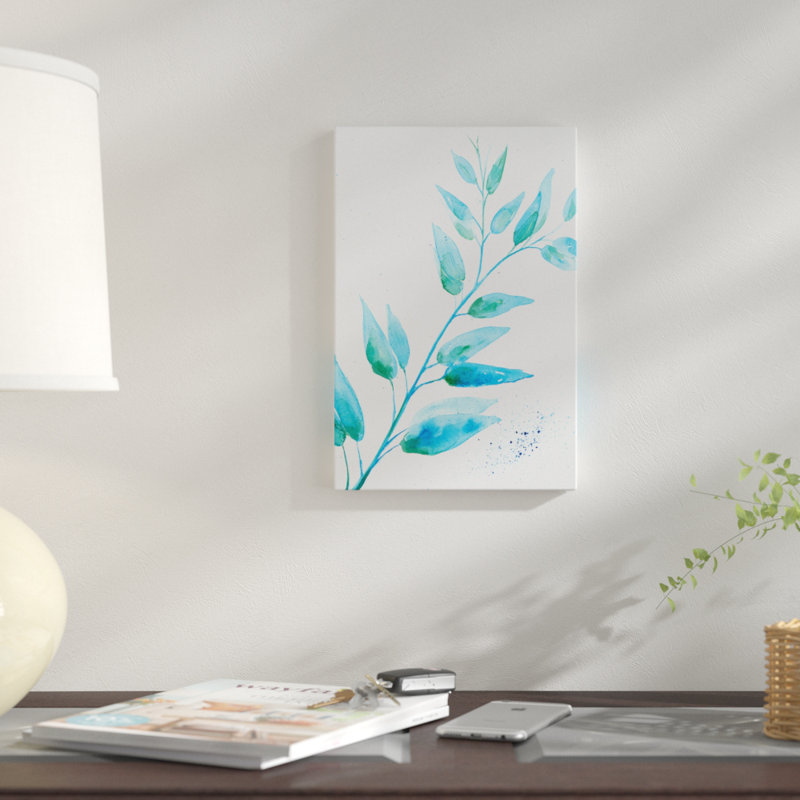 «Leaf Sunshine I», impression sur toile, H 18 po x l 12 po x P 1,5 po, Toile tendue, Pas de tapis