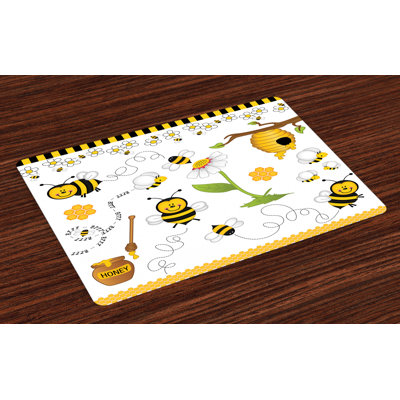 Odessa Flower Bees Daisies Chamomile Placemat