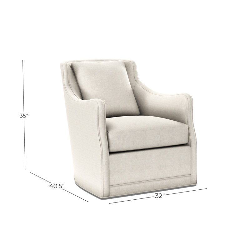 Arcadia Swivel Chair, Dresden Cloud