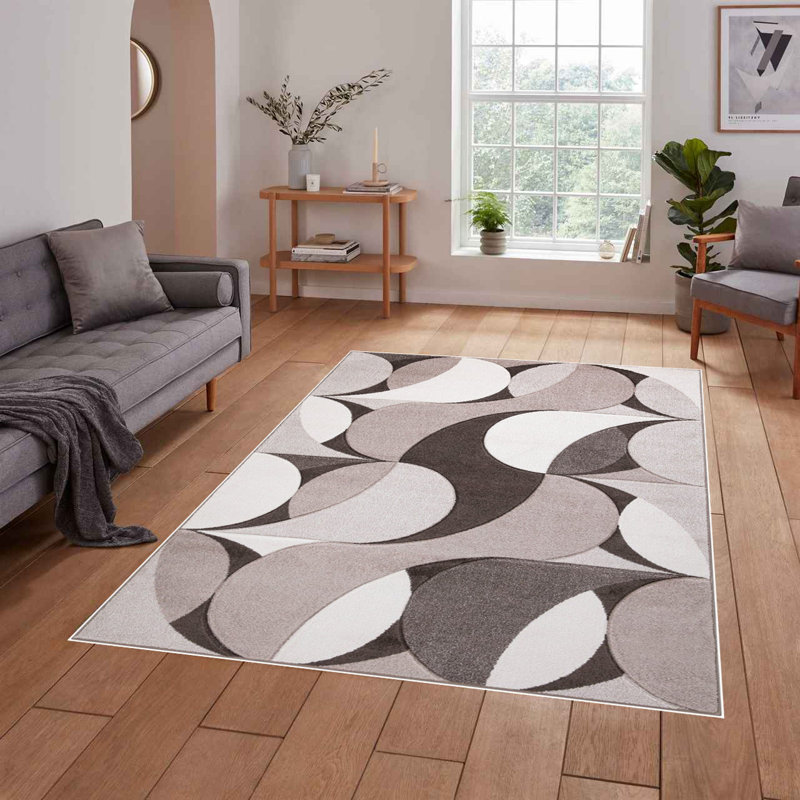 Astrit Abstract Area Rug, Rectangle 60 x 110cm