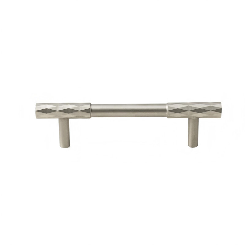 Ensemble de poignées de barre de centre à centre, 3 4/5", Nickel brossé