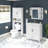 Single Bathroom Vanity with Manufactured Wood Top