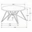Ensemble 2 pièces tables basses et tables de bout rondes - Dessus texturés en ciment