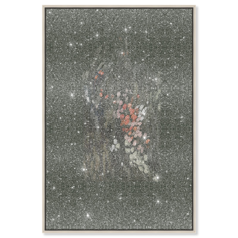 Dancing Petals Print by Oliver Gal, 11"H x 16"W, Silver Floater Frame