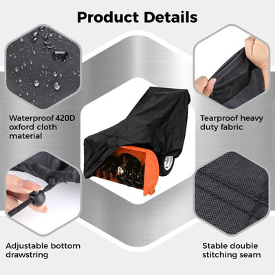 Housse imperméable pour souffleuse à neige