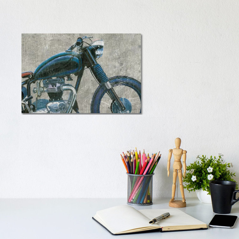 Lets Roll I Grunge Crop by James Wiens - Wrapped Canvas Print, 20.32 cm H x 30.48 cm W
