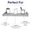 Keer Chunky Shelf Kit, Slide-On Brackets, Grey Oak & Oak Effect-2027860924-2027860927