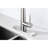 Pull Down Kitchen Faucet Brushed Nickel - High Arc Single Handle, Stainless Steel, Deck Plate, Elegant Style Sink With Spray Modern Touch-119220690