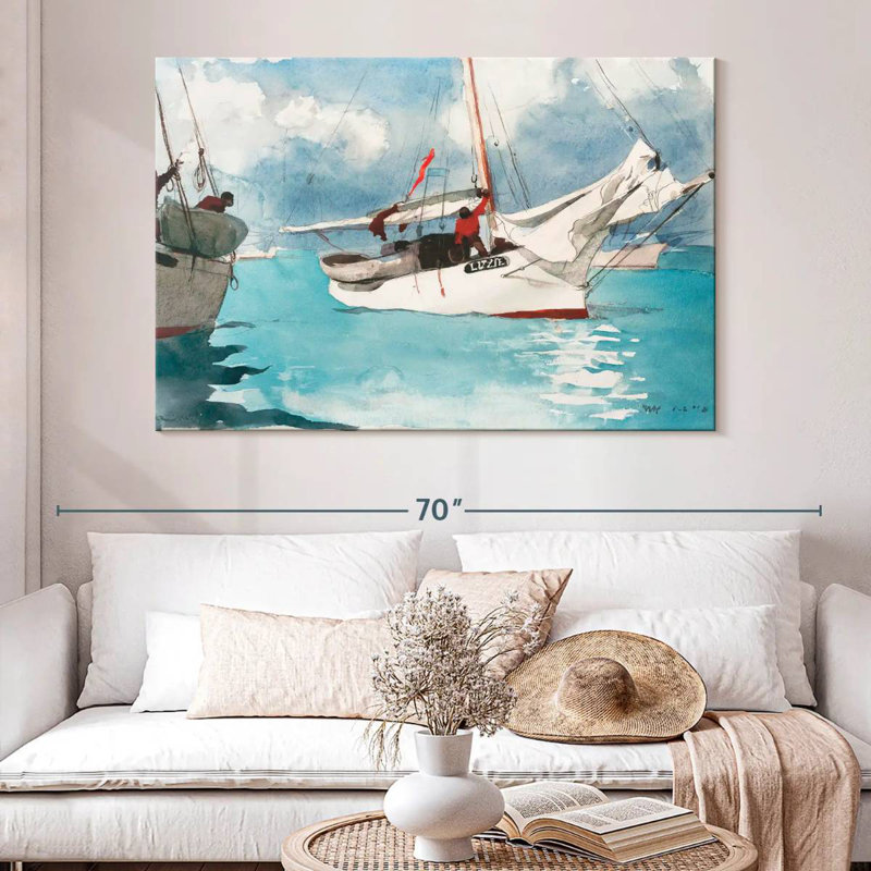 Fishing boats key west Aletra, H 34 po x l 51 po