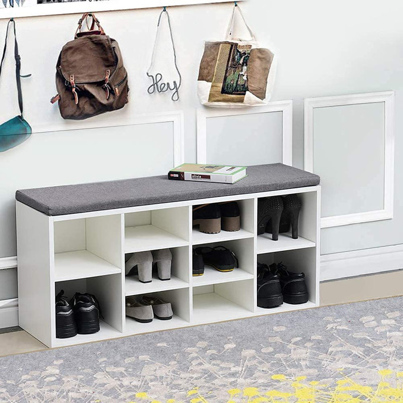 10 Pair Shoe Storage Bench