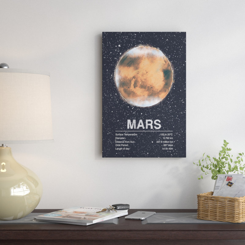 " Mars " by Tracie Andrews, 26" H x 18" W x 1.5" D, No Mat, Wrapped Canvas