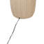 Lampe sur pied en tissu beige Colberta