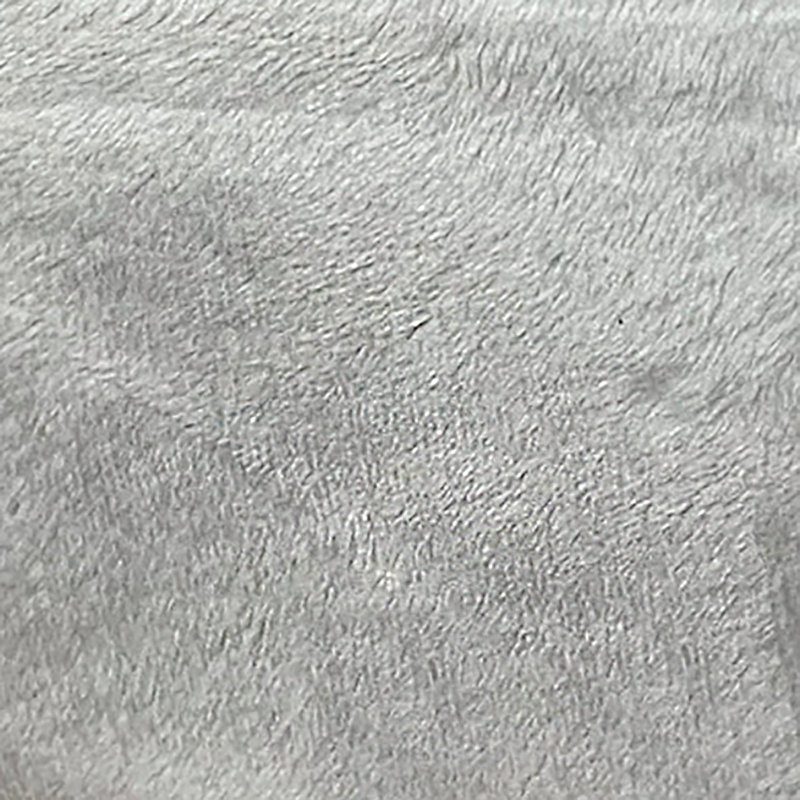 Jeté en molleton super doux, Gris pâle