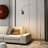 75 inch modern arched floor lamp with metal lampshade and weighted marble base