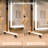 Home Gym Mirror with Light 360° Swivel on Wheels, 79" x 32" Extra Large Full Length Rolling LED Mirror for Yoga Studio, Bedroom, Dancing Studio, White-360059108