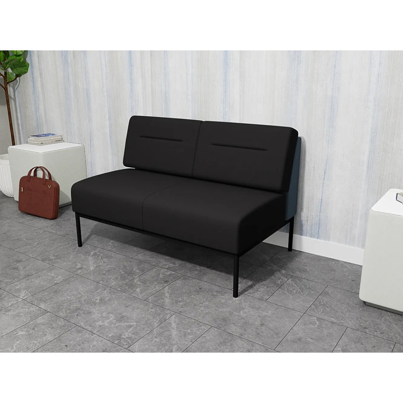 Causeuse Darsey, Visite libre noire, Avec alimentation, Noir