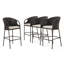 Tabouret de bar avec coussin Spaeth