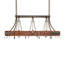 Steamboat Rectangle Chandelier Pot Rack