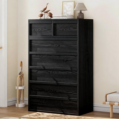 Commode 7/5/4/3 pour la chambre à coucher, commode, tiroir horizontal autoportant avec rangement, commode en bois pour le salon, le couloir, le vestibule
