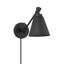 Applique murale 1 lumière Meridian en noir mat (ensemble de 2)-717013518