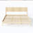 Solid Wood King  Bed Frame Platform Bedframe With Headboard Grille Style-289639609