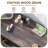 Farmhouse 5 Drawers Dresser Wood Rustic with Sliding Barn Door & Shelf-1147057866