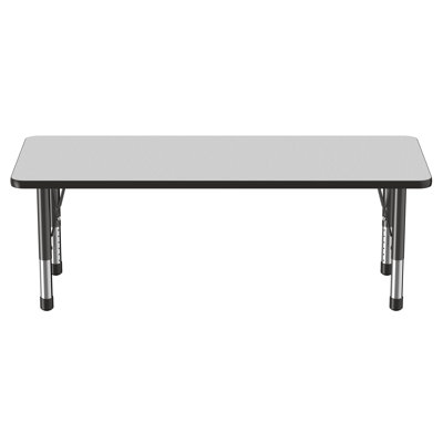 Rectangle T-Mold Adjustable Height Activity Table