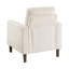 Chaise rembourrée en velours côtelé beige Modern Modern