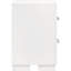 Table de chevet rectangulaire blanche à 2 tiroirs avec poignées en métal, chambre à coucher pour garder les choses soignées, esthétique propre et moderne, poignées de bar de 23 po x 15 po, organisateur, aspect classique, mélange de bois massif, 15 profondeurs