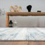 Tapis géométrique blanc / bleu / brun-59682365