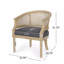 Chaise d'appoint en bois d'hévéa-381713686