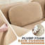 Canapé modulaire Boneless avec repose-pieds, velours côtelé, assise profonde, aucun assemblage requis-210723896-210723897-210723910