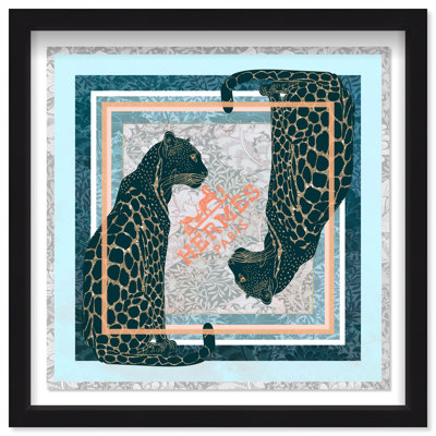 Dual Paris Cheetah Framed Graphic Art