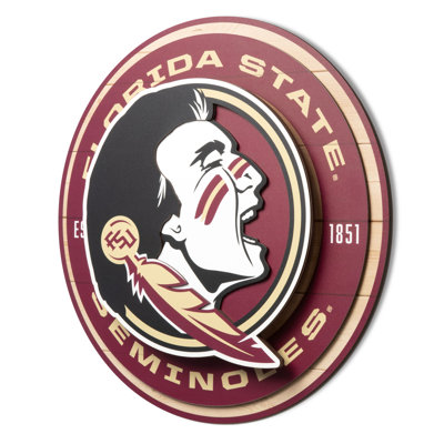 NCAA Florida State Seminoles 3DX Circle Wall Art