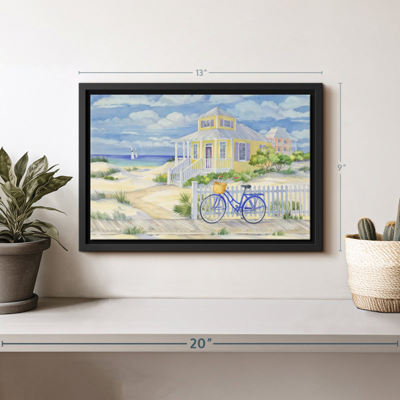 Plage "Beach cruiser II", art mural, H 9 po x l 13 po
