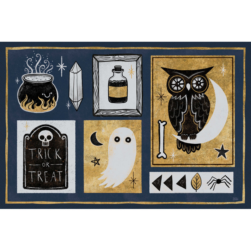 Frightful Wicked II foncé, H 8 po x l 12 po, Non, Toile tendue