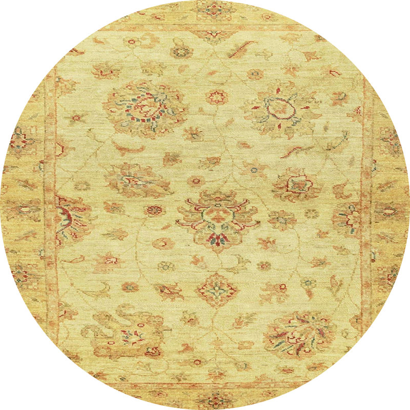 Abstract Indoor Rug, Round 7'