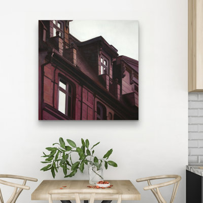 Architectural building - 32"x32" art on canvas