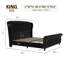 Lit-bateau tapissier en chenille / velours-1385846631-1385846624