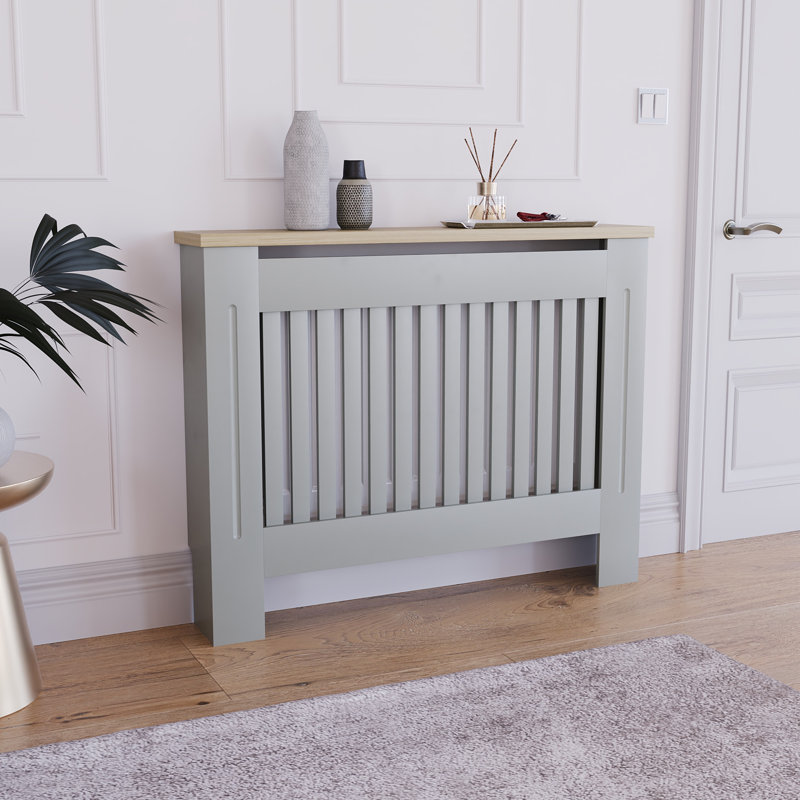 Beacsfield Radiator Cover, 83.3cm H x 111cm W x 19cm D, Grey