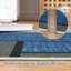Tapis bleu foncé lavable à motif géométrique moderne-1528195910