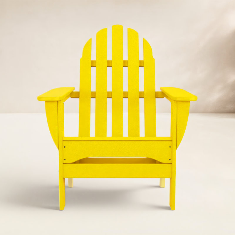 POLYWOOD Classic Adirondack Chair, Lemon