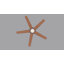 Ventilateur de plafond intérieur moderne de 52 po Ashlyn avec pales à grain de bois unicolore, lumière DEL et télécommande