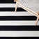 Brookvale Striped Hand-Woven Cotton Area Rug in Black/Ivory