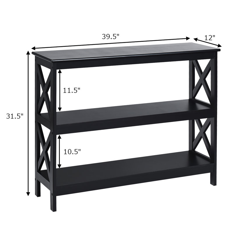 Console Amirion 39,5 po, Noir