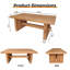 Table basse en bois massif avec dimensions personnalisables