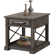 Table basse avec 2 tables de bout et console avec 3 tabourets