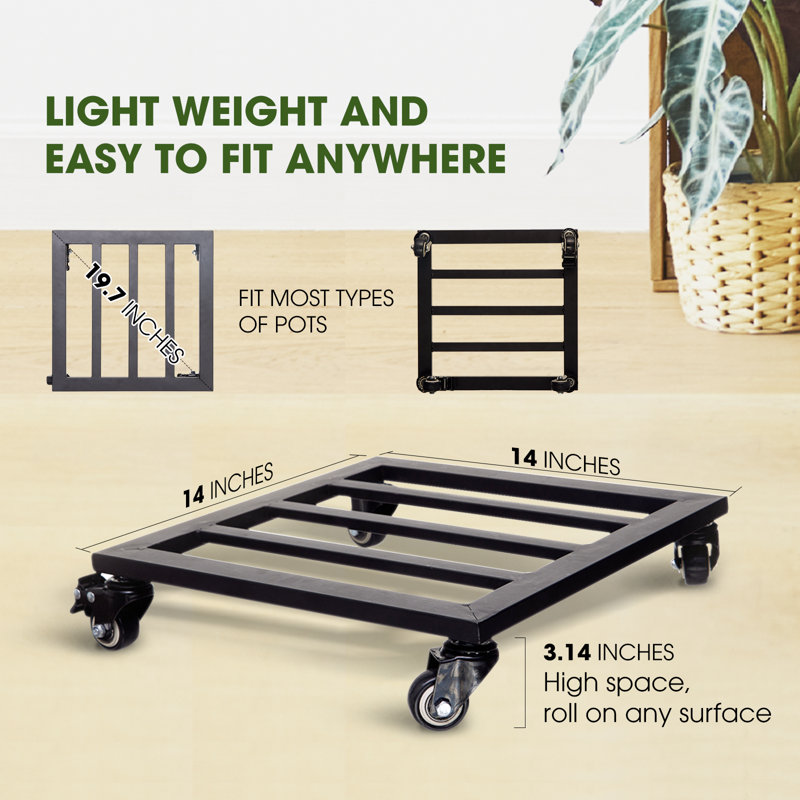 Support pour plante Amalia, H 3,14 po x l 14 po x P 14 po