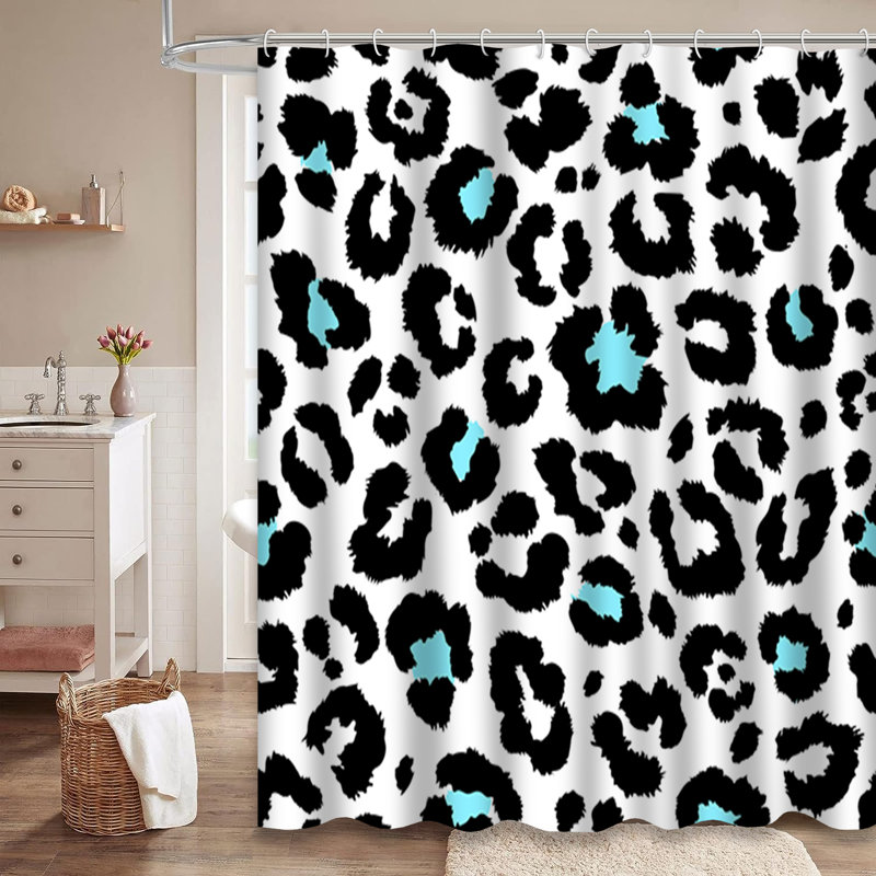 Rideau de douche avec 12 crochets, L 72 po x l 84 po